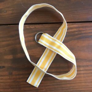 Striped yellow Ralph Lauren belt